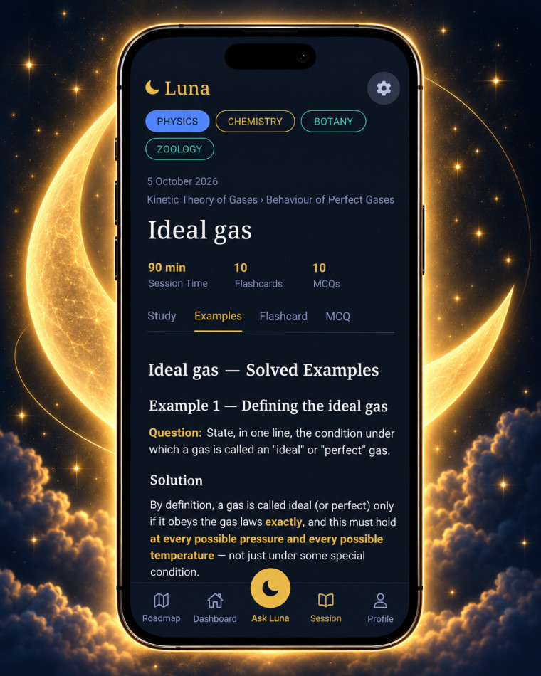 Solved examples for Ideal gas